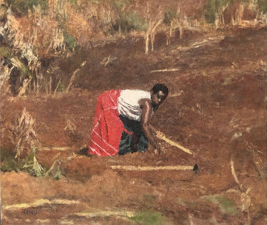 A Lady in a Cornfield